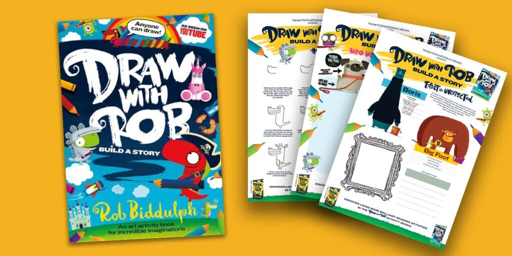 Draw With Rob: Build a Story activity sheets