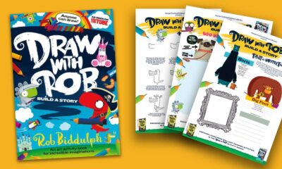 Get A Taste Of Draw With Rob Build A Story With These Activity Sheets Harpercollinschildrensbooks