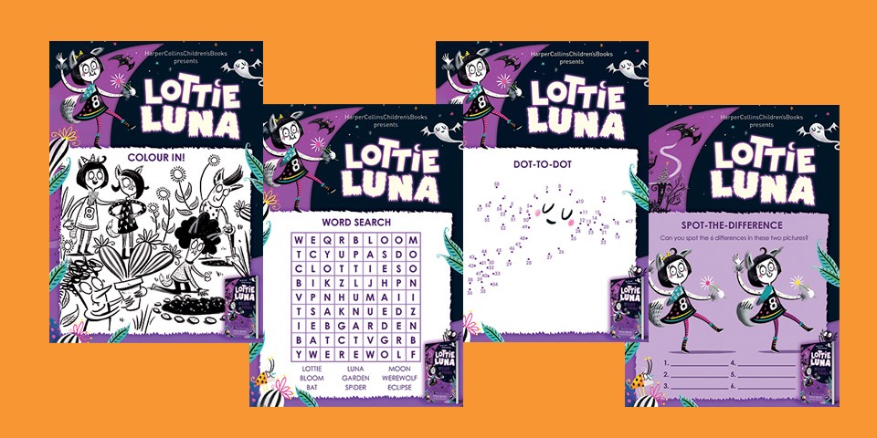 Lottie Luna activity sheets